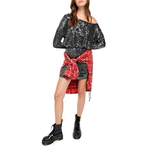 Free People Giselle Sequin Mini Dress - Picture 4 of 14